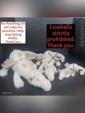 LIMITED TIME LISTING BNWT 1 HUGE SNOW DRAGON ONLY! AUTH SALES RECEIPT AVAILABLE